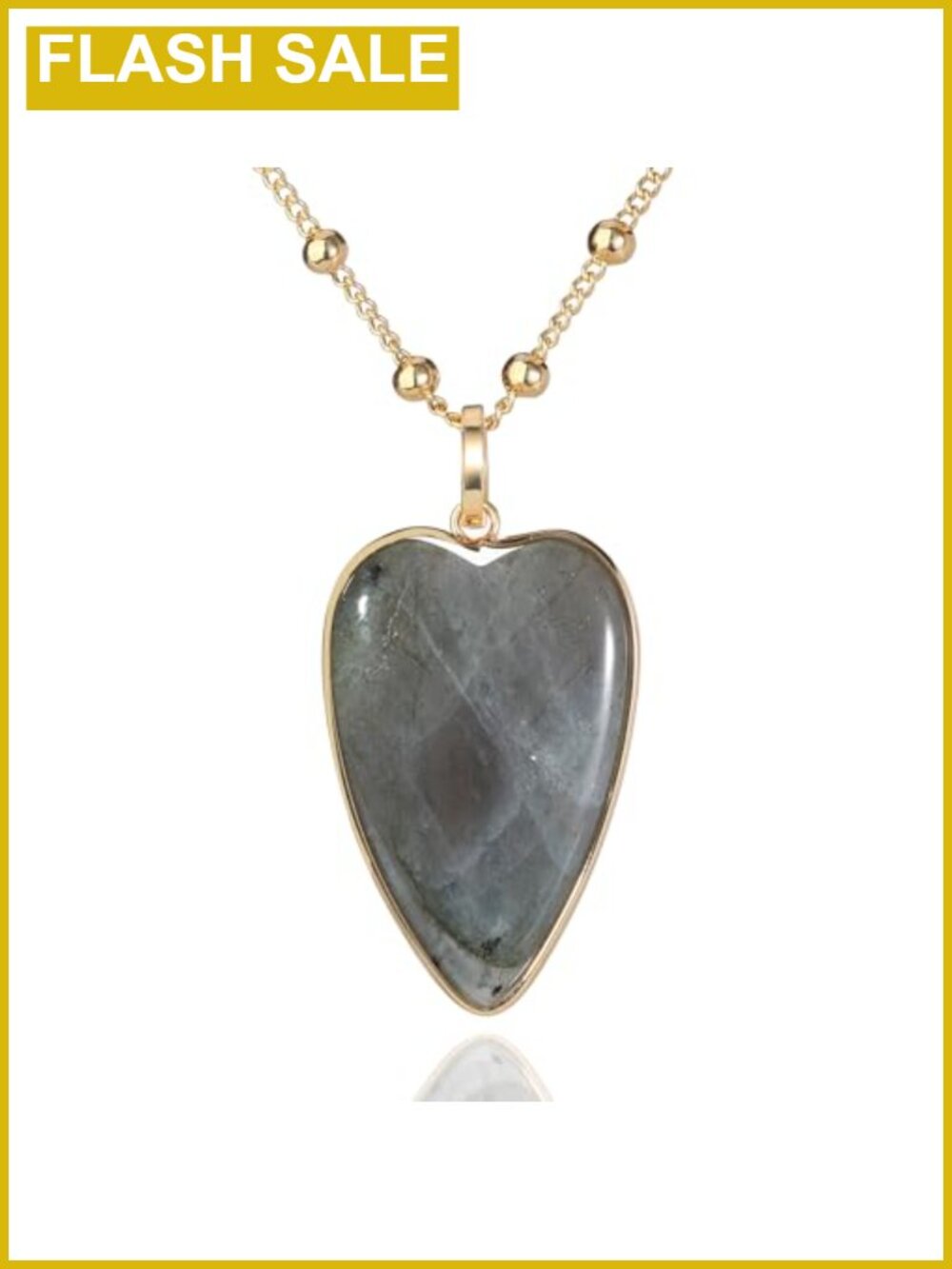Gold and Silver Plated Heart Pendant Necklace for Women